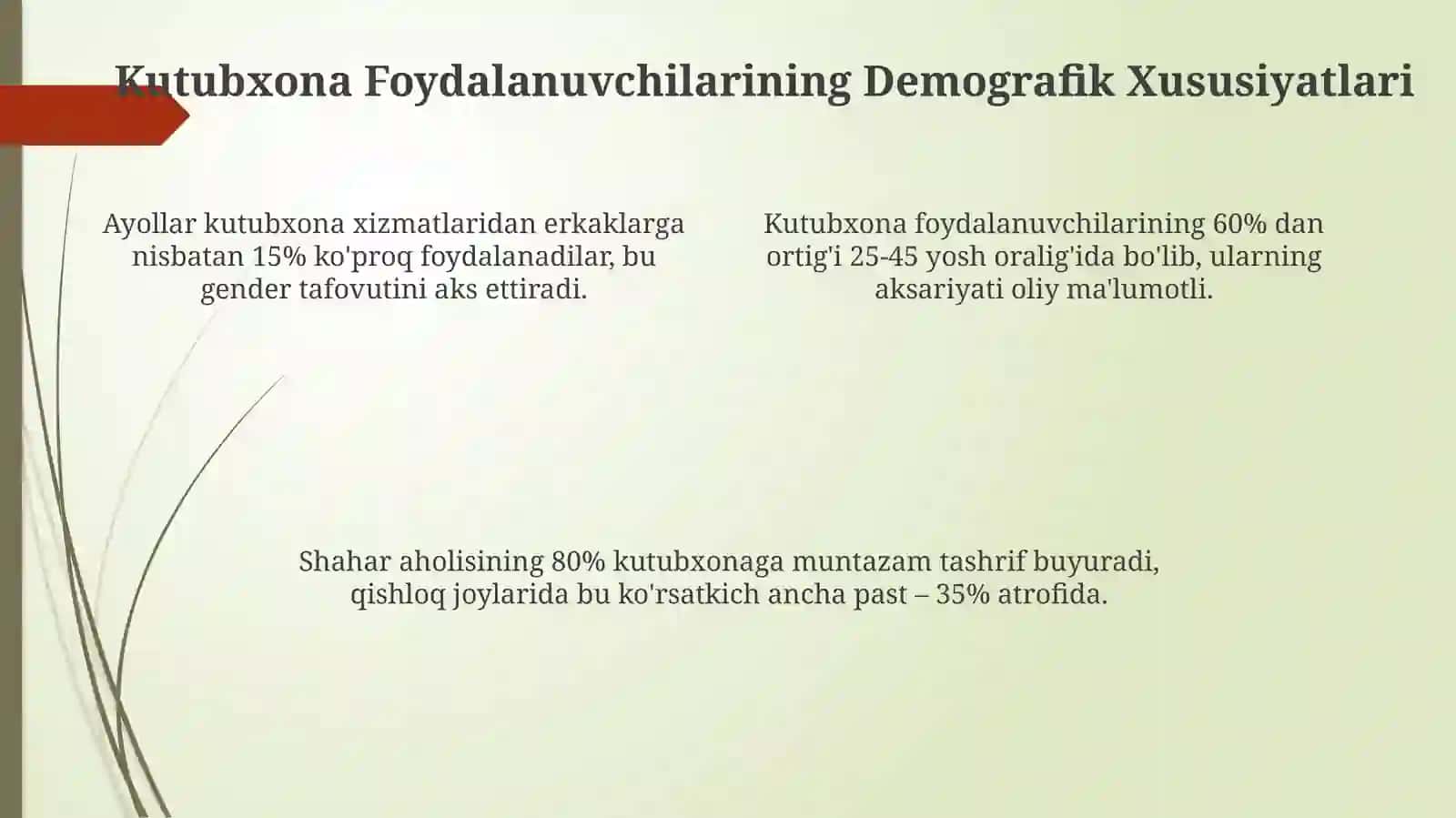 Kutubxonalarda kitobxonlarni oʻrganish sohasidagi sotsiologik tadqiqotlar 4