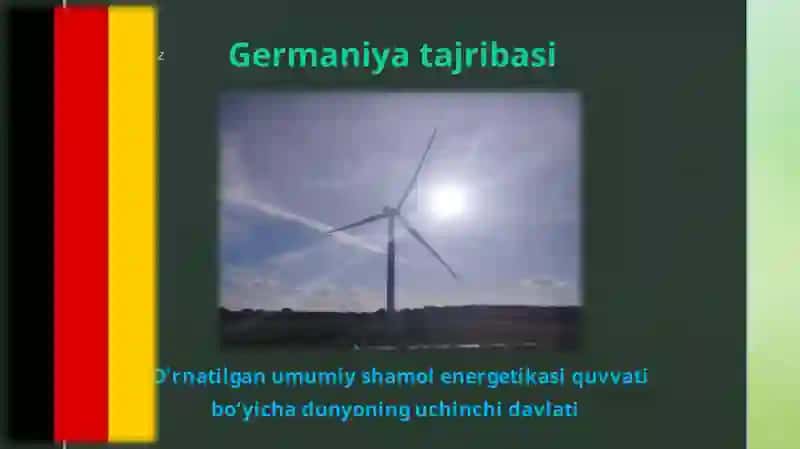 Muqobil energiya manbalaridan foydalanishda Germaniya va Daniya ta'jribasi 4
