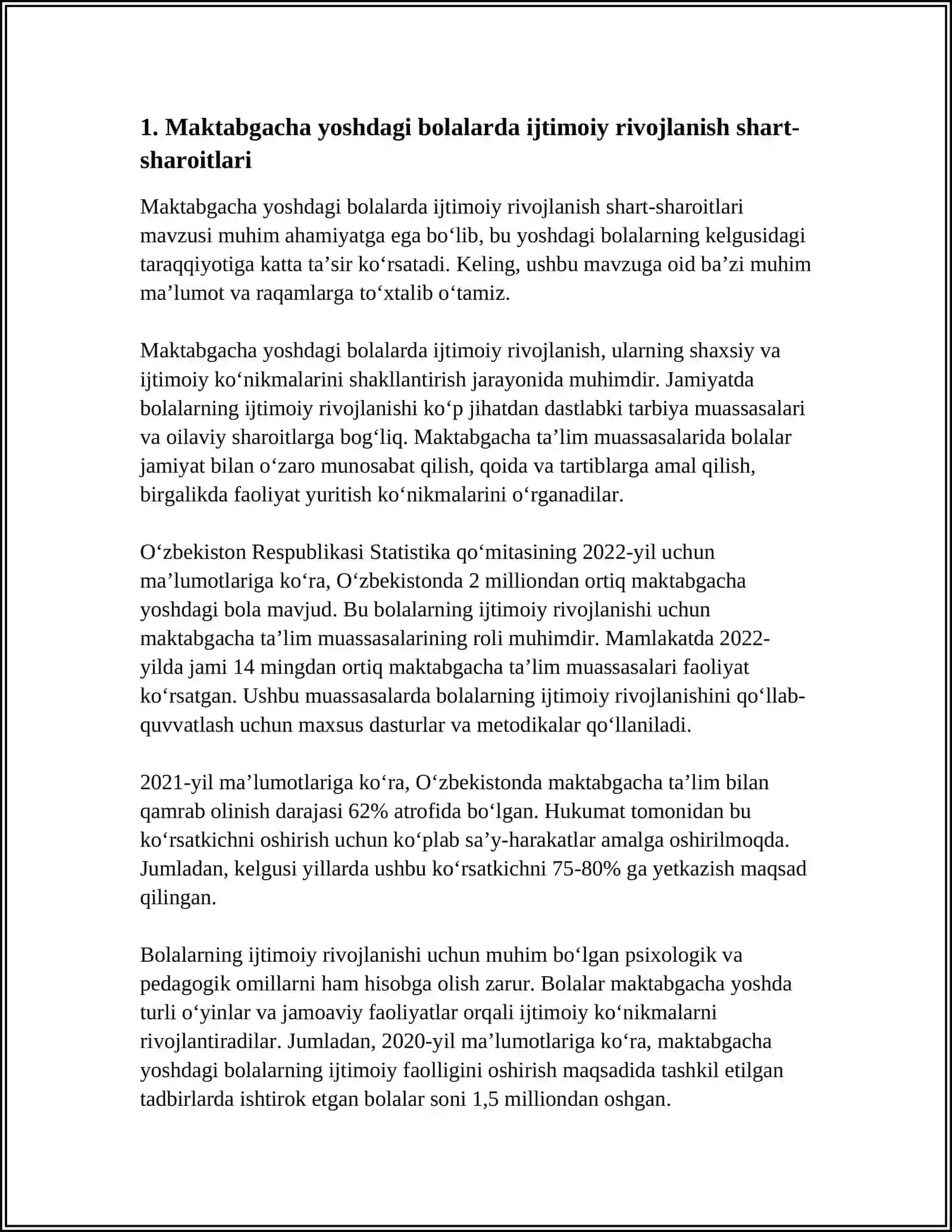 MAKTABGACHA YOSHDAGI BOLALAR RIVOJLANISHINING UMUMIY SHART-SHAROITLARI 4