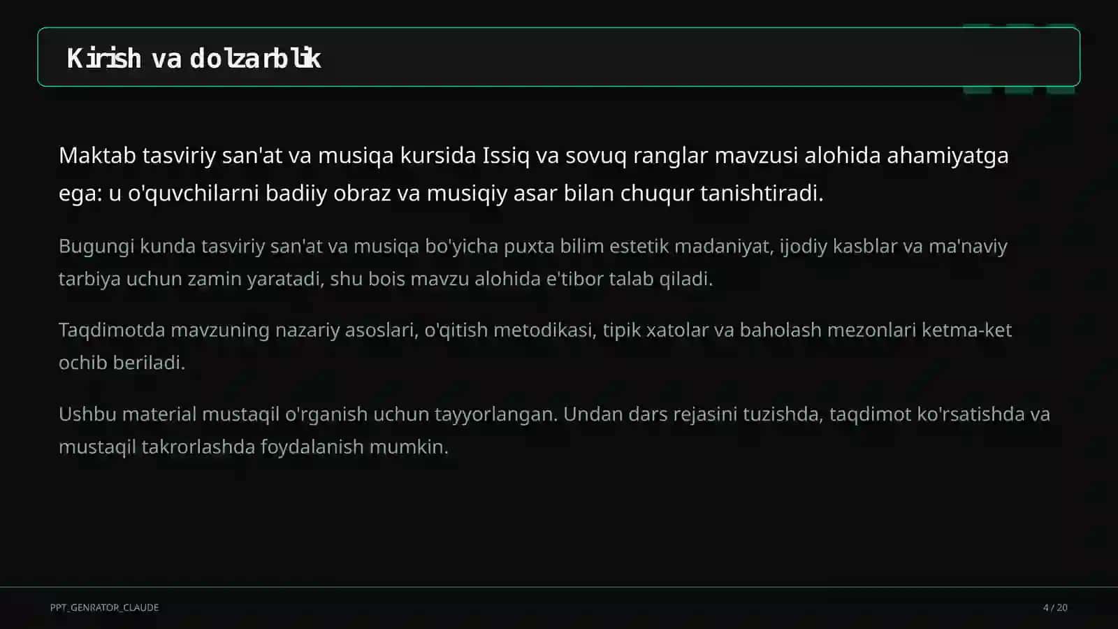 Tasviriy san'at va musiqa (1–7) 4