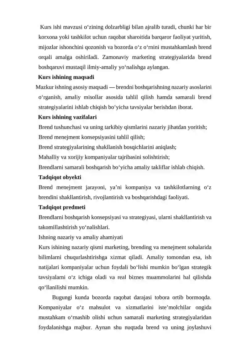 Brendni boshqarish 4