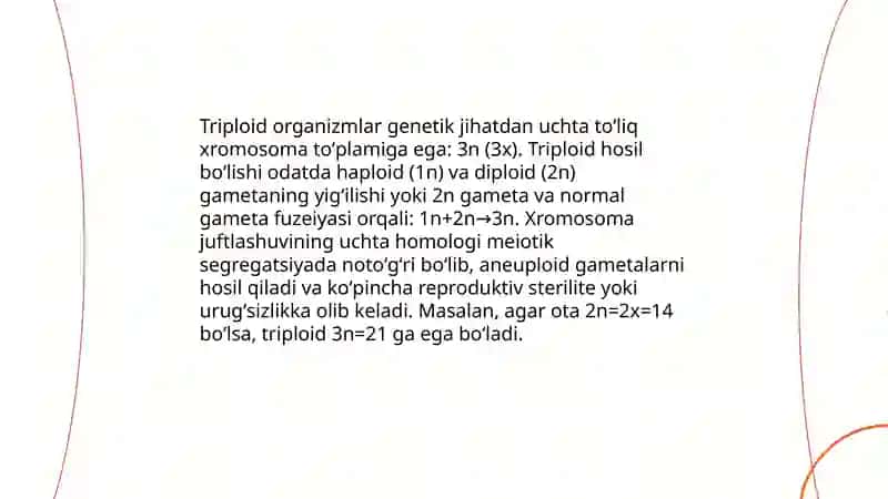 Triploidlar va ularni olish yo’llari 4