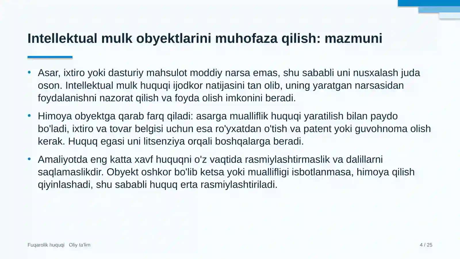 elektronika sanoatida intellektual mulk obyektlarini huquqiy muhofaza qilish 8845 4