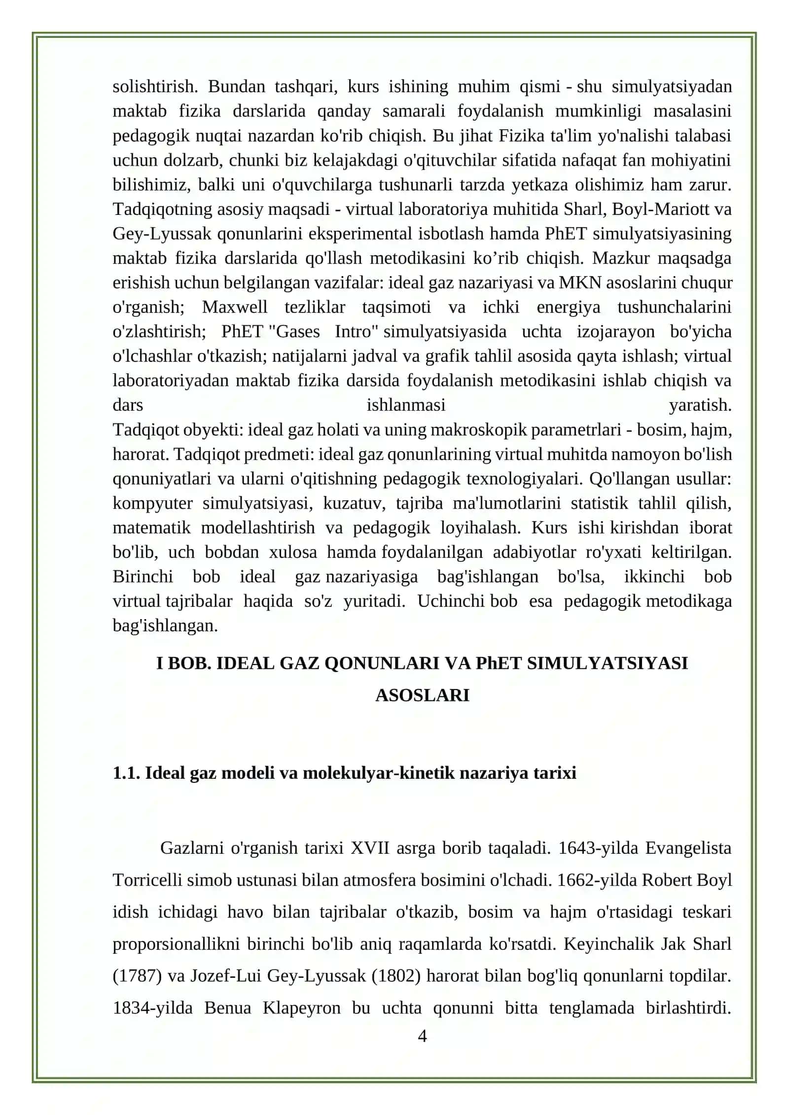 Molekulyar fizika qonunlari kompyuter simulyatsiyasi asosida tadqiq qilish 4