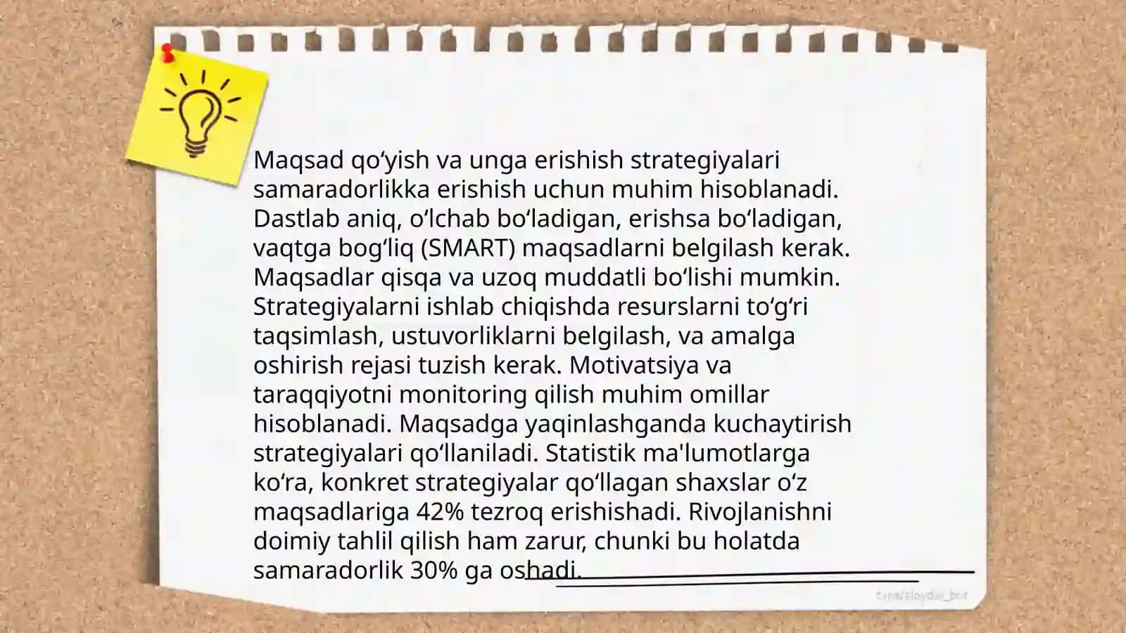 Shaxsiy rivojlanishni rejalashtirish maqsadi va mohiyati. SWOT va PEST tahlillari 4