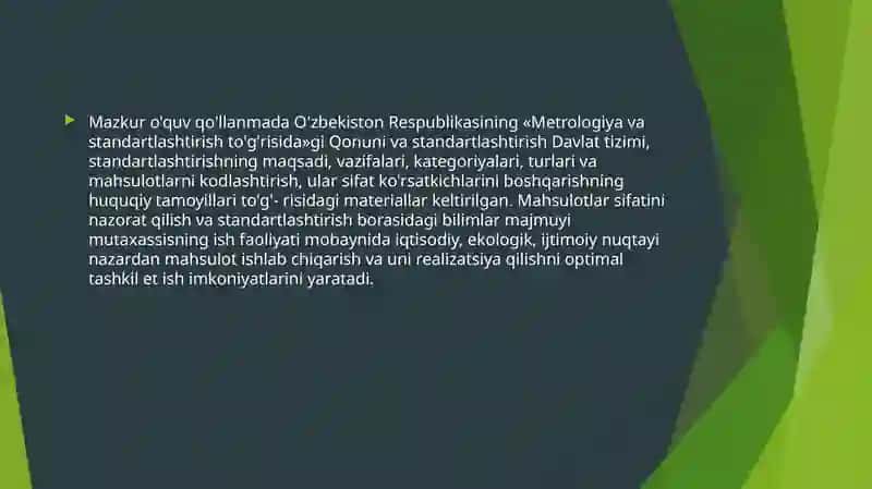 Mahsulot haqidagi ma’lumotlarni standartlashtirish va kodlash 4
