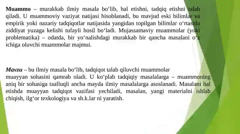TADQIQOT ASOSLARI 4