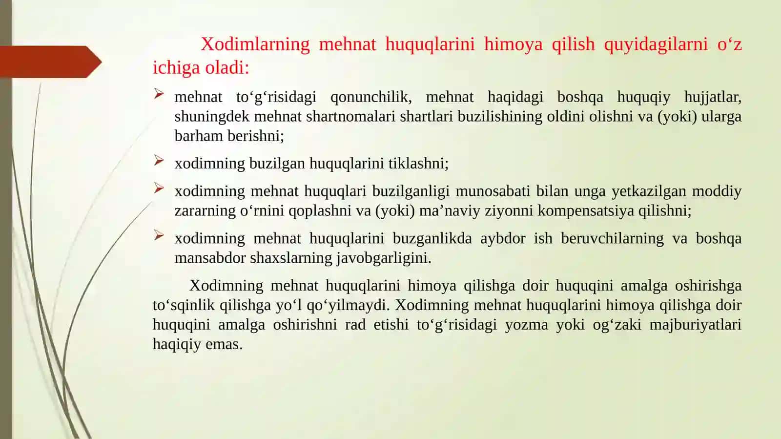 Xodimlarning mehnat huquqlarini himoya qilish 4