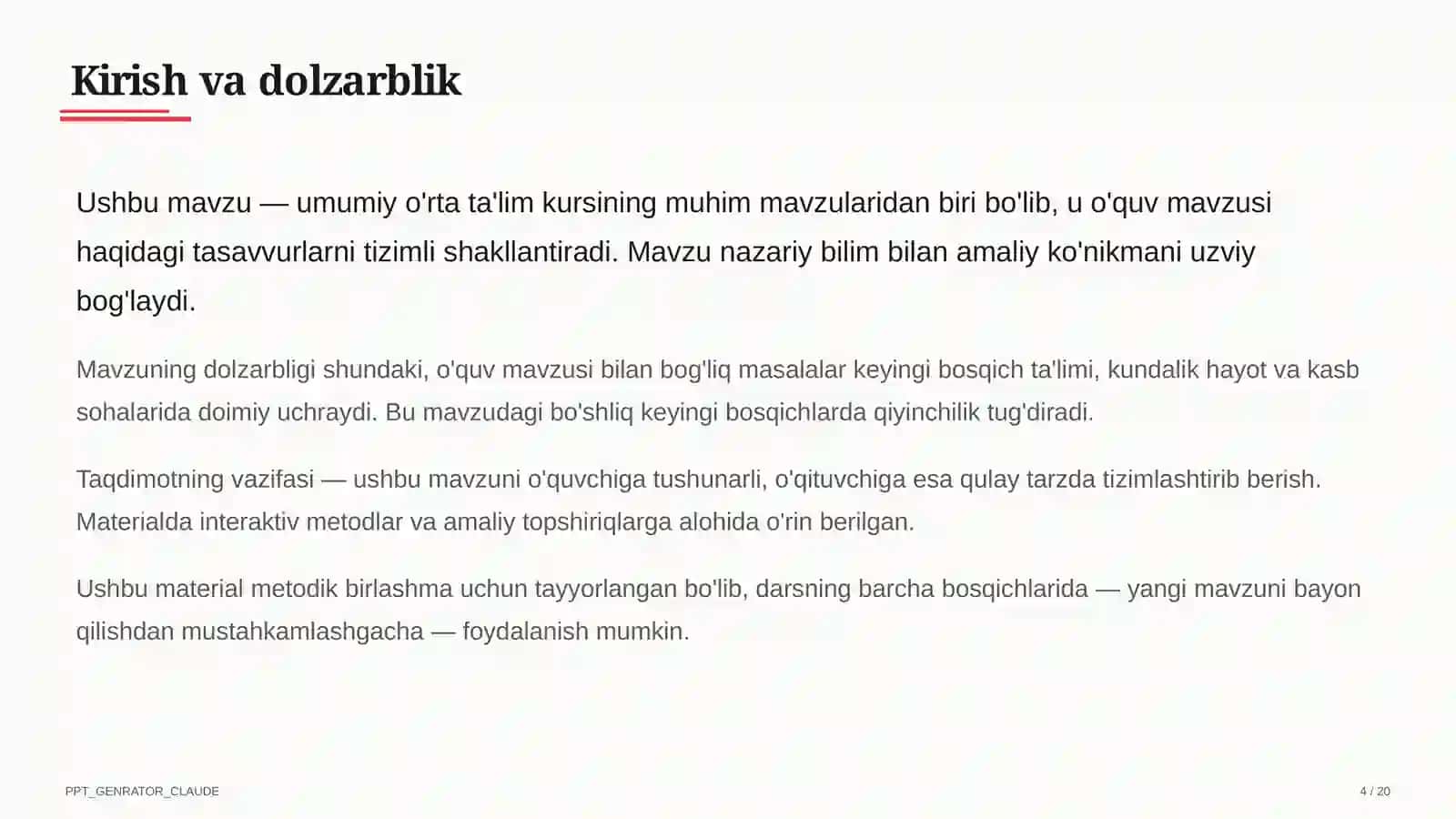Tabiiy fanlar soatlari 4