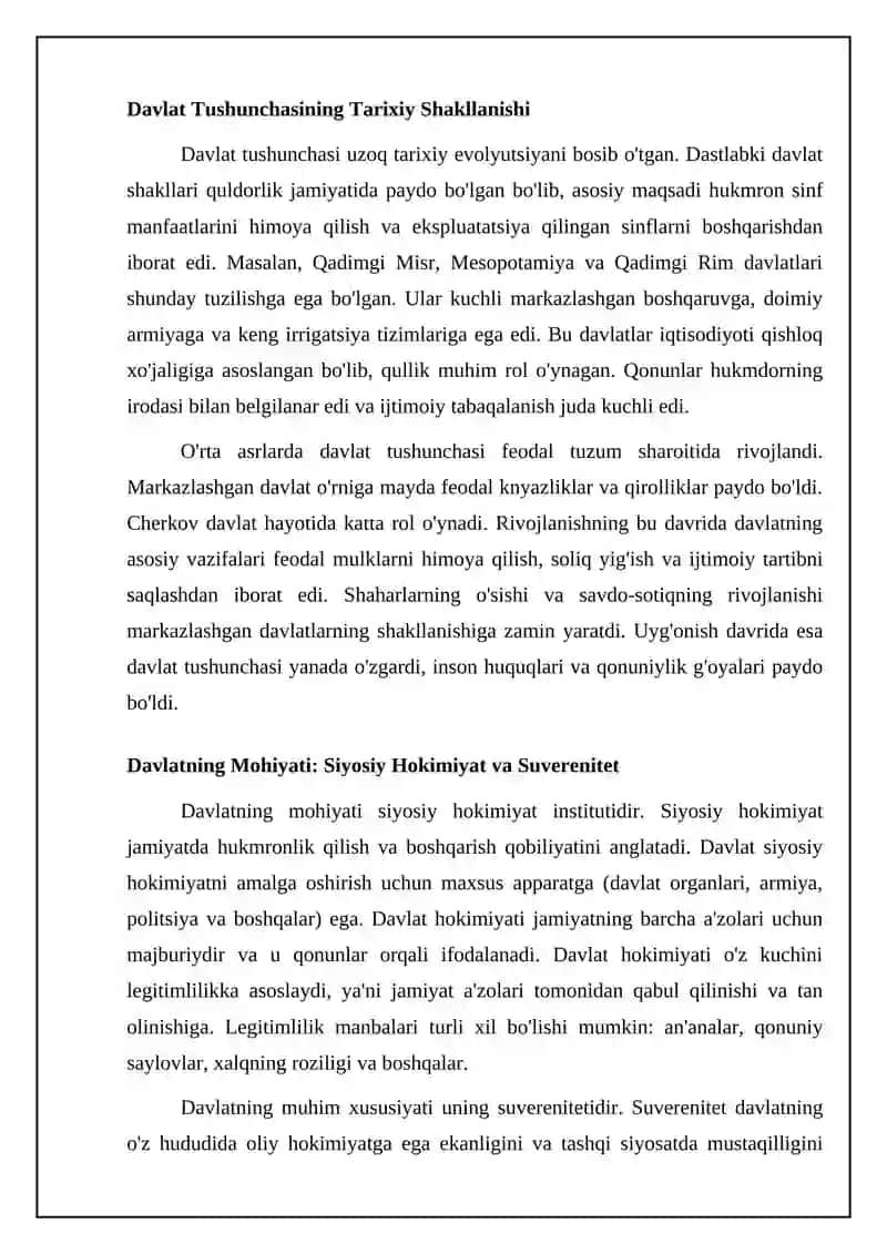 Davlat tushunchasi va mohiyati 4
