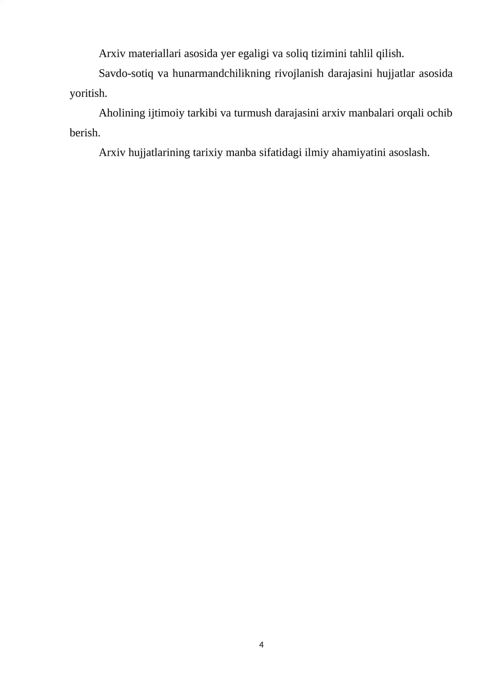 Buxoro amirligi ijtimoiy-iqtisodiy hayotini o’rganishda arxiv hujjatlarining o’rni 4