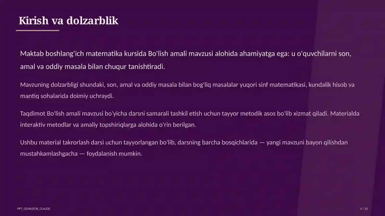 Bo'lish amali (2-sinf) 4