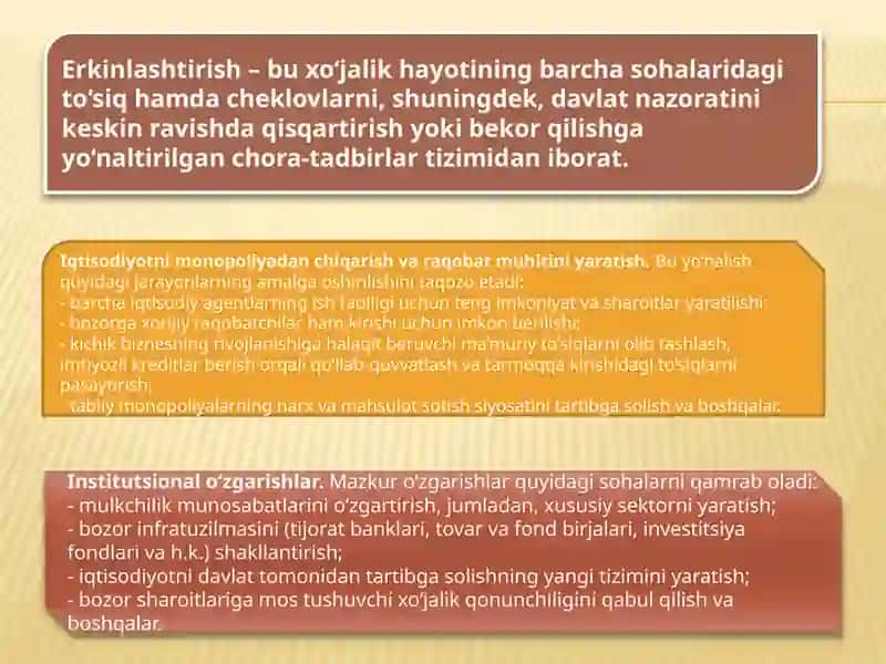 Bozor iqtisodiyotining mazmuni va asosiy yo’nalishlari 4