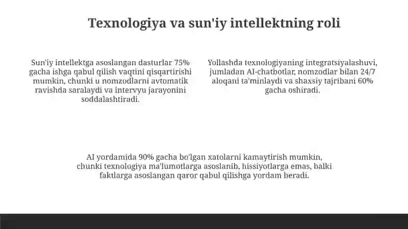 Rekrutmentning zаmonаviy yoʼnаlishlаri 4