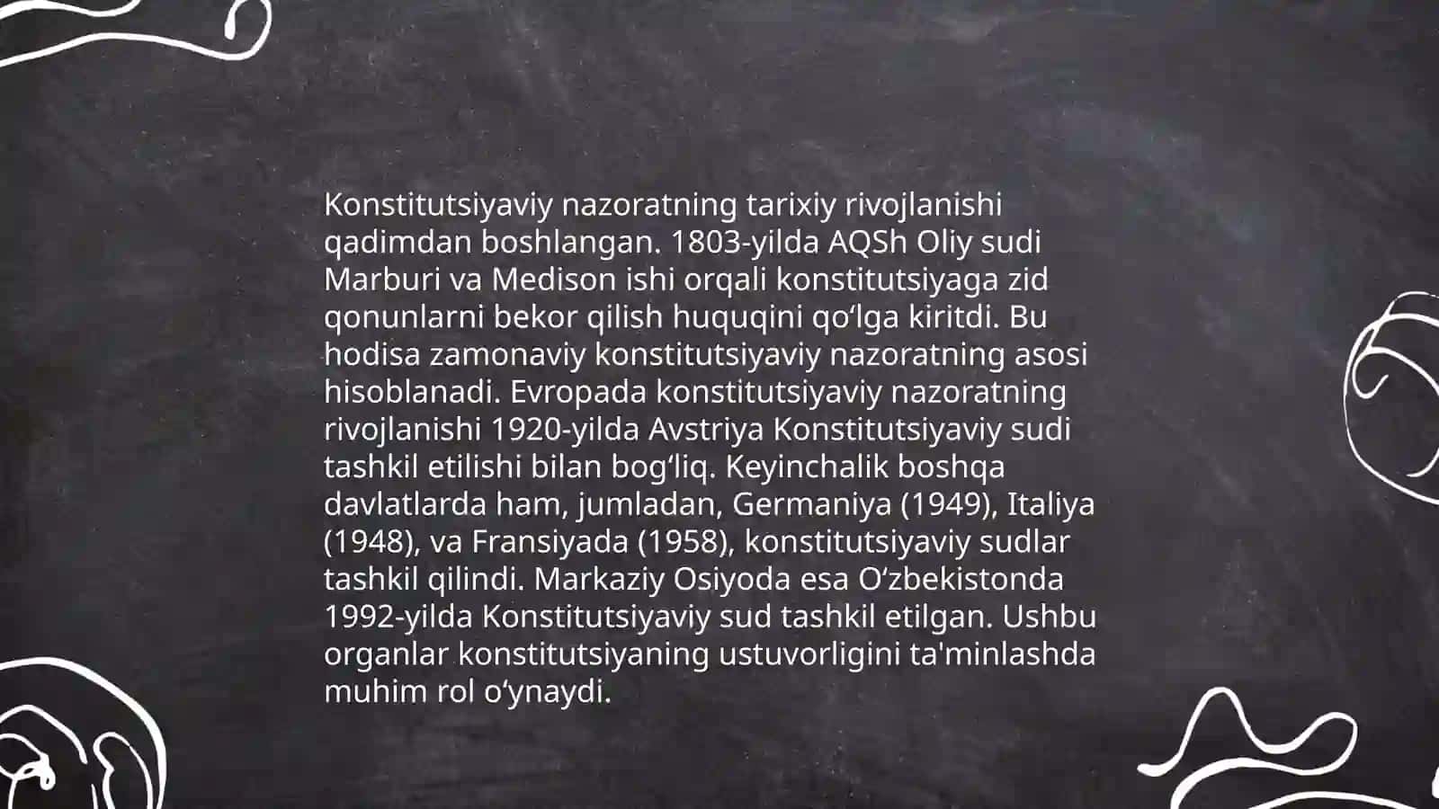 Xorijiy davlatlarda konstitutsiyaviy nazoratning tashkil etilishi 4