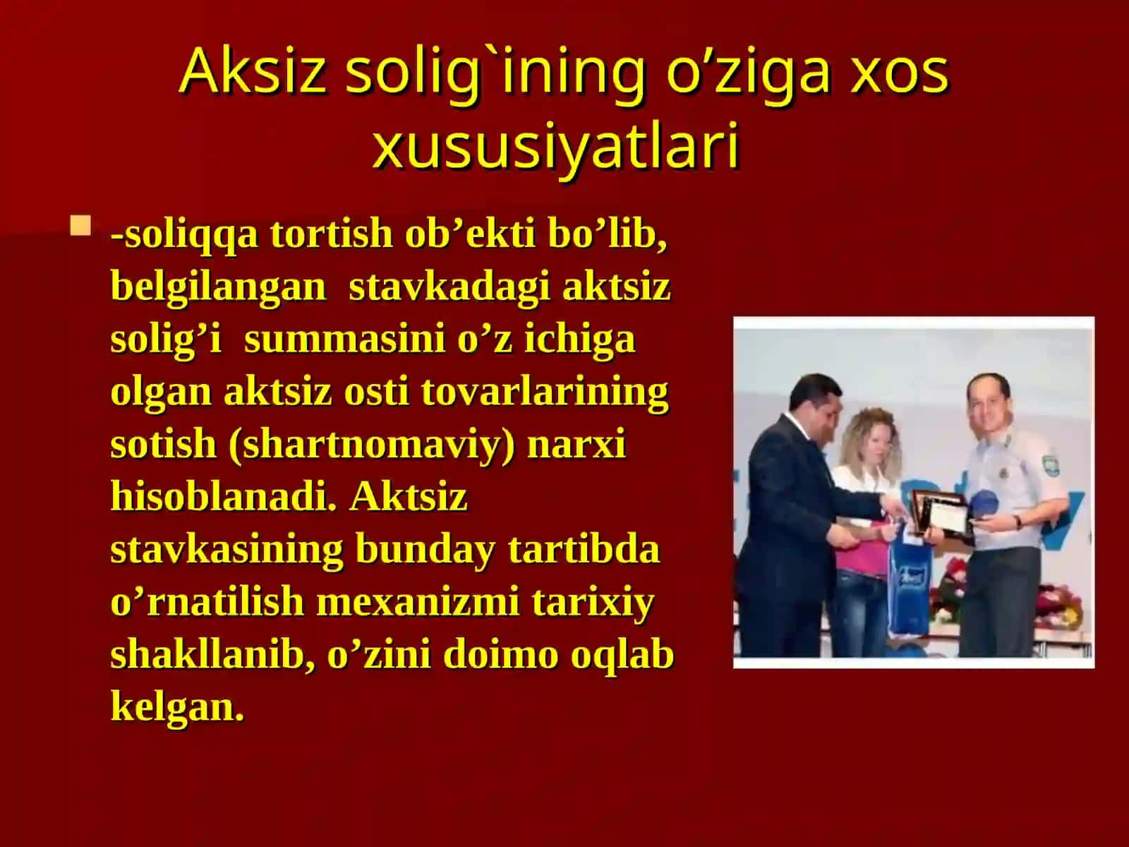 Aktsiz solig'ining soliq tizimi va davlat byudjeti daromadlarida o`rni 4