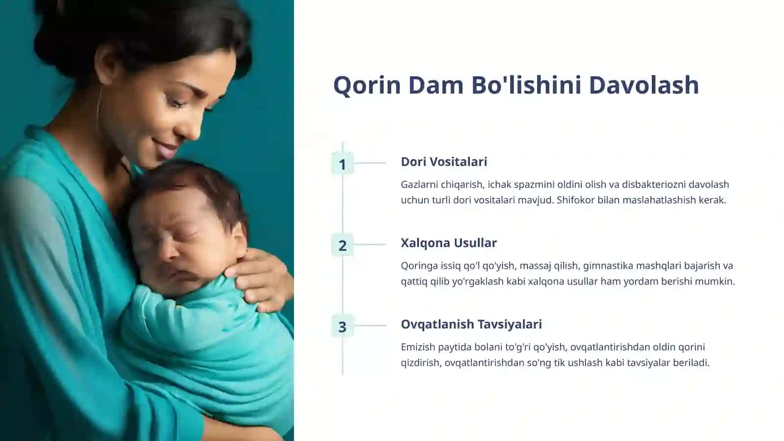 Chaqaloqlarda qorin dam bo'lishi 4