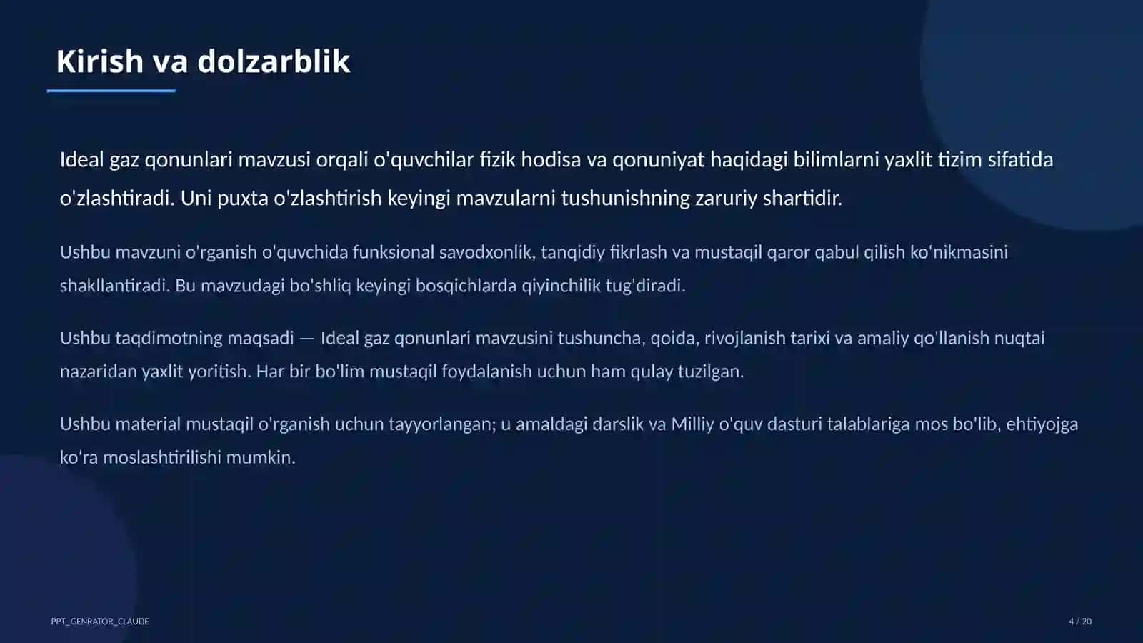 Ideal gaz qonunlari (10-sinf) 4