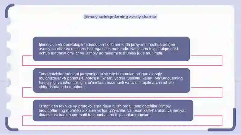 Ijtimoiy va etnopsixologiya tadqiqotlarni o’tkazish sharoitlari va texnikasi 4