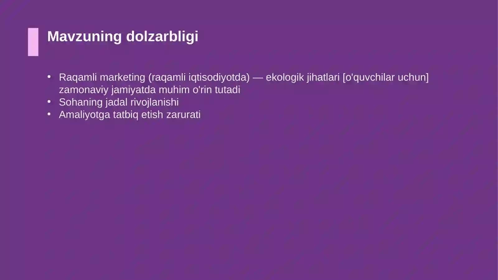Raqamli marketing (raqamli iqtisodiyotda) — ekologik jihatlari [o'quvchilar uchun] 4