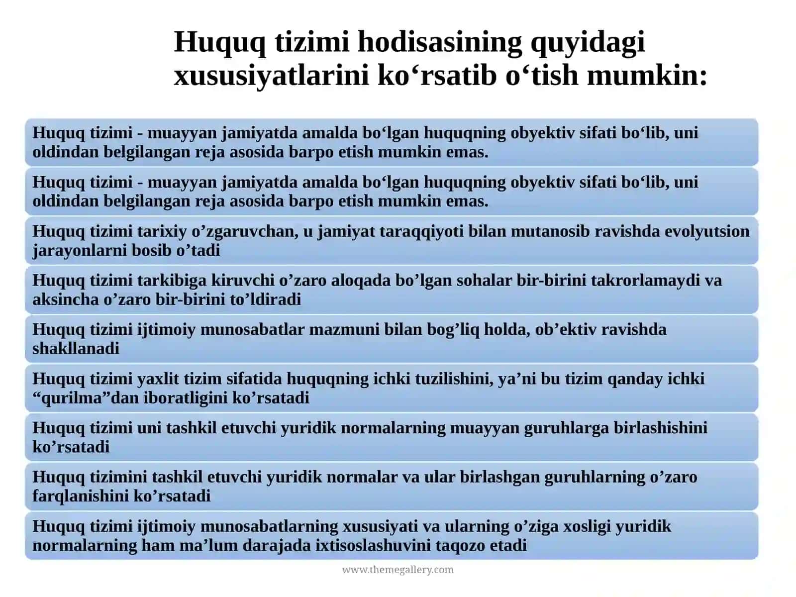 Huquq Tizimi va Huquqiy Tizim 4