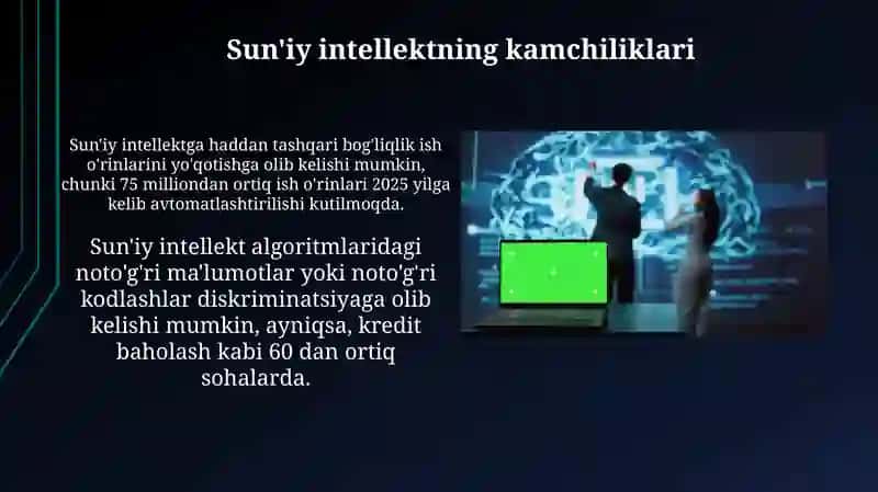 Sun'iy intellektning afzalliklari va kamchiliklari 4
