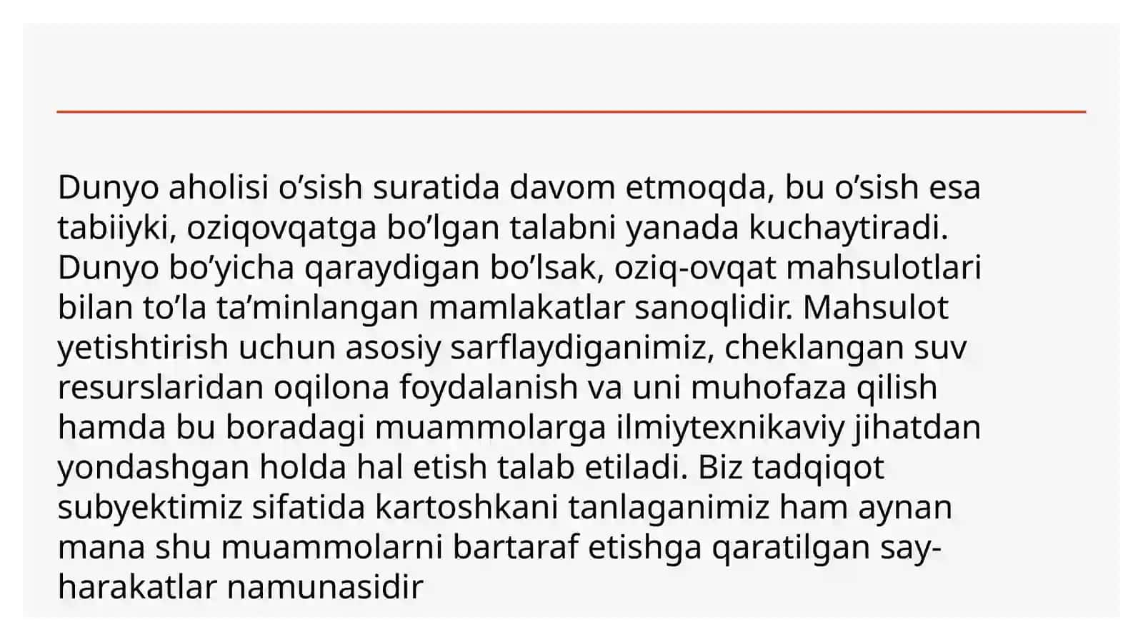 Kartoshkachilik fanidantayyorlagan taqdimot 4