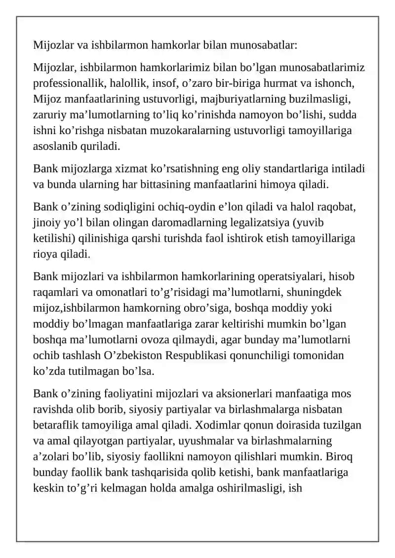 Korparativ madaniyat. Korparativ etika. Korparativ madaniyat turlari 4