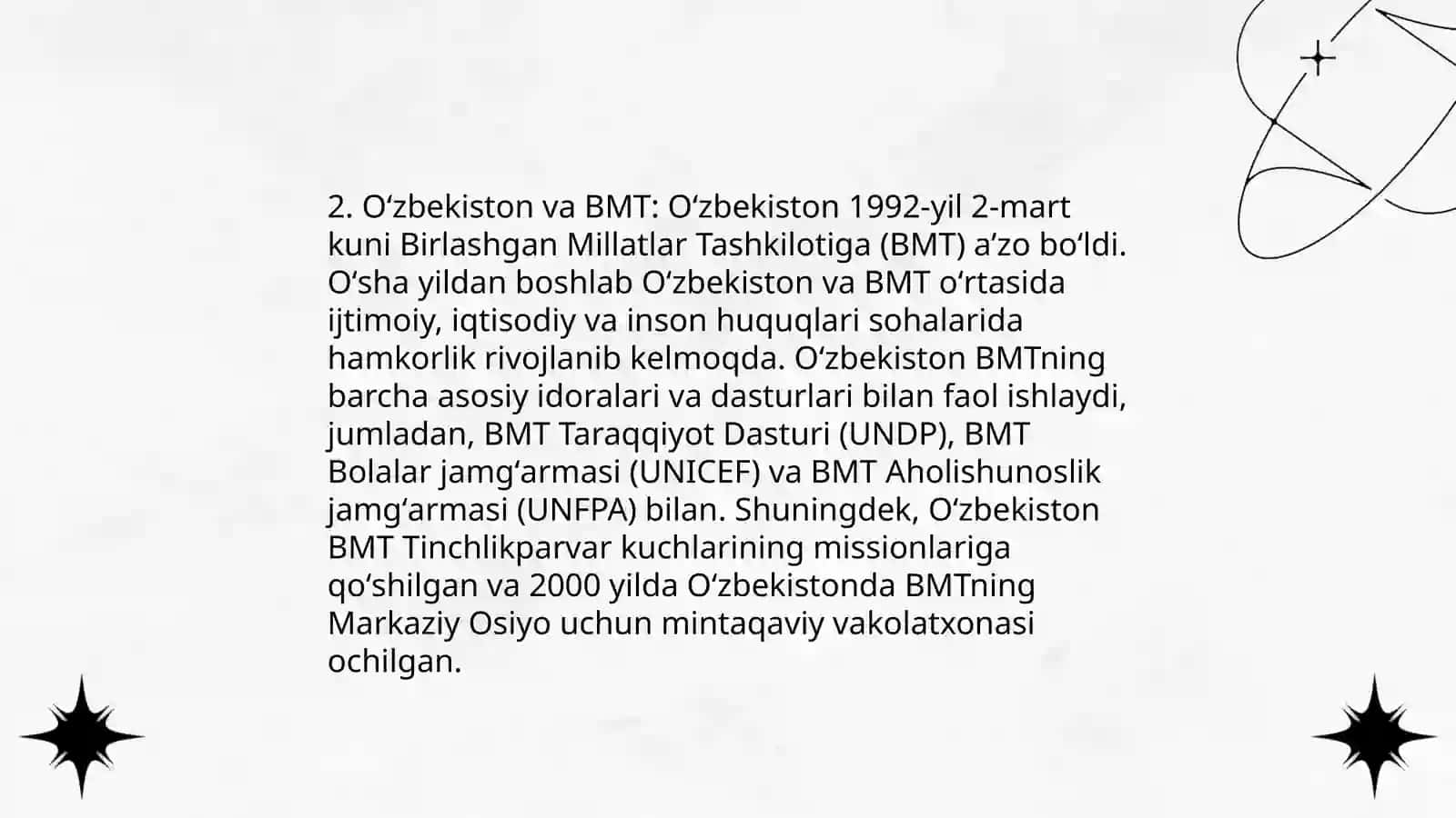 Òzbekiston va jahon hamjamiyati 4