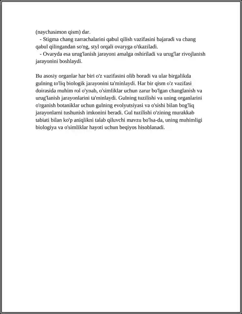 GUL TUZILISHI TOʻP GULLAR VA ULARNING KLASSIFIKATSIYASI 4