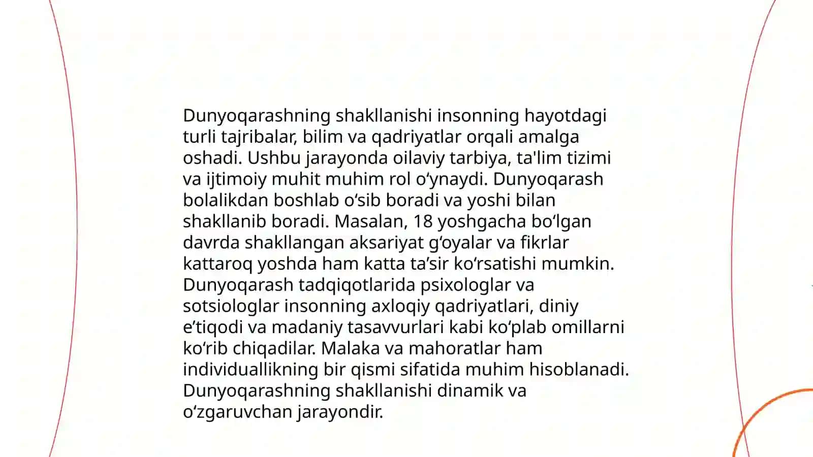 Dunyo qarash va uning turlari 4