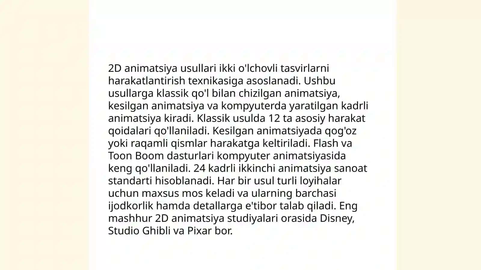 Kompyuter animatsiyasi usullari 4