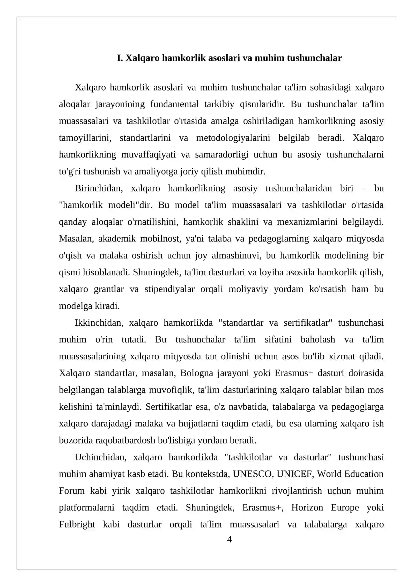 TA'LIM SOHASIDAGI XALQARO HAMKORLIK 4