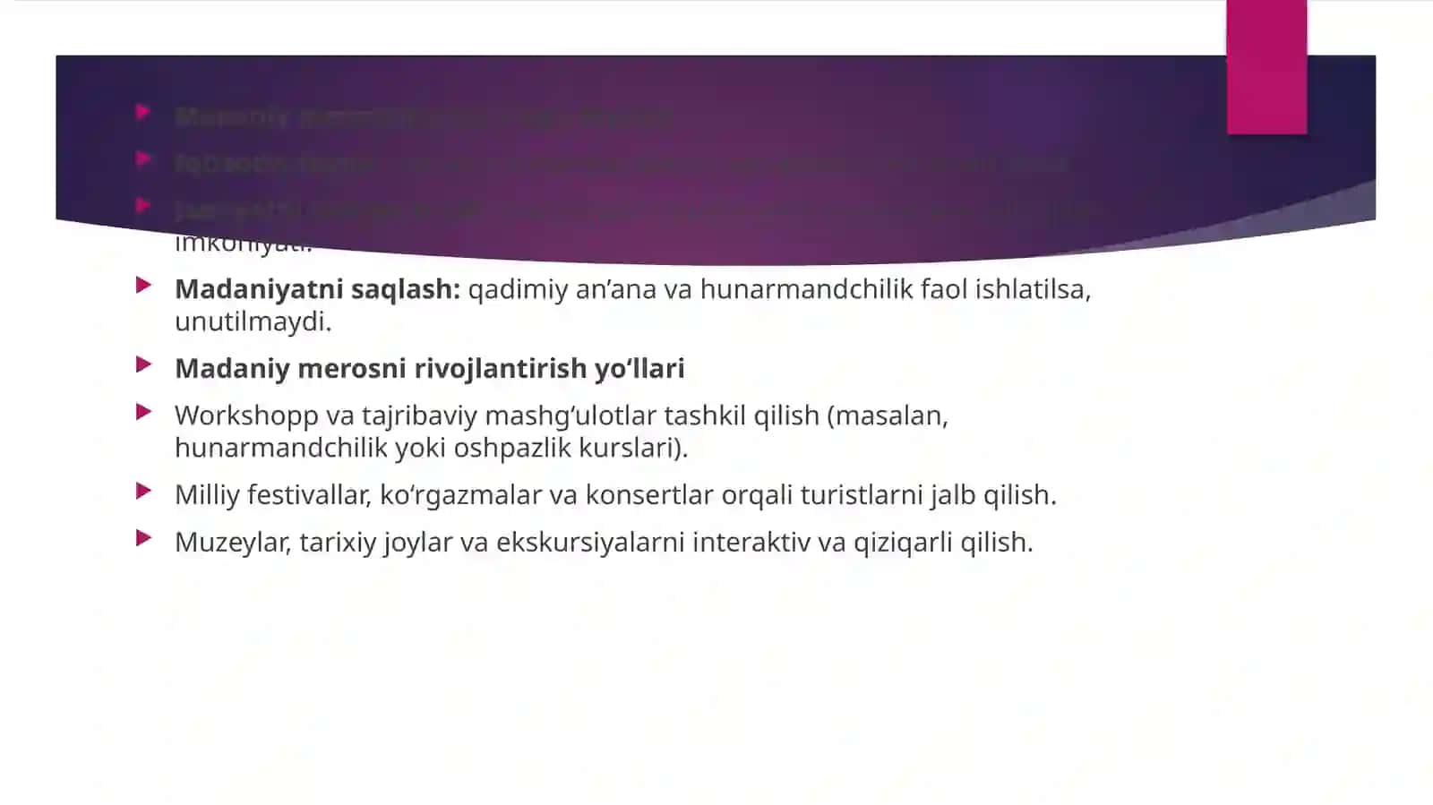 Kreativturizmda madaniymerosningorni 4