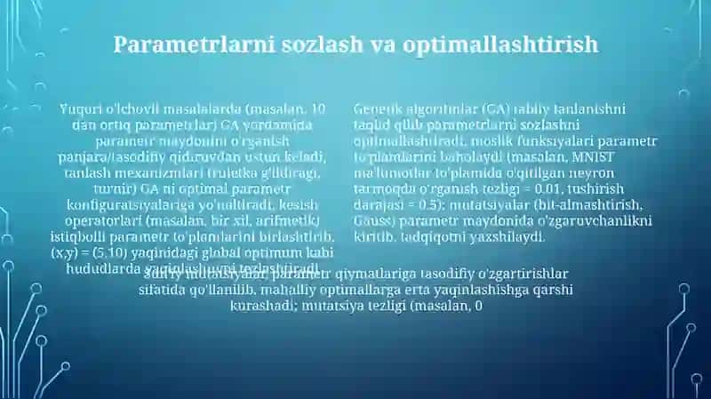 Genetik Algoritmlar Yondashuvlari 4