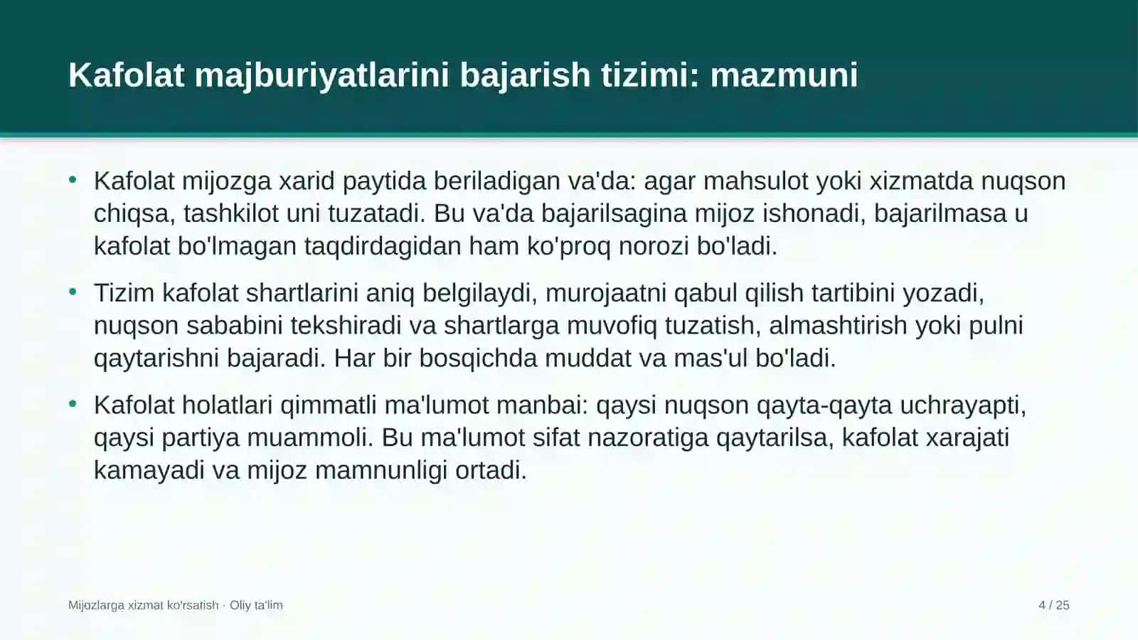 vazirliklarda kafolat majburiyatlarini bajarish tizimi 5308 4
