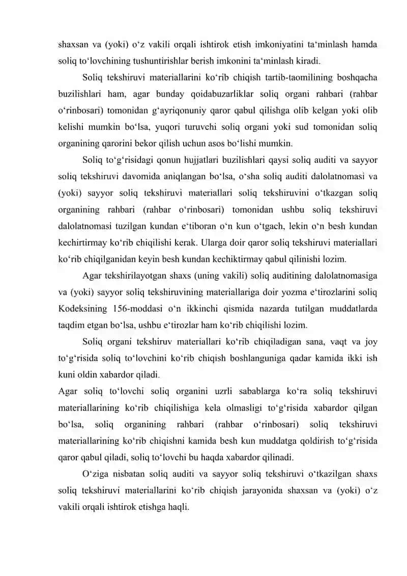 Soliq nazorati hamda soliqqa  oid huquqbuzarliklar  va ularni  sodir etganlik uchun javobgarlik 4