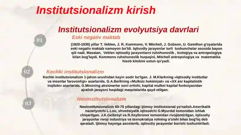 Institutsionalizm 4