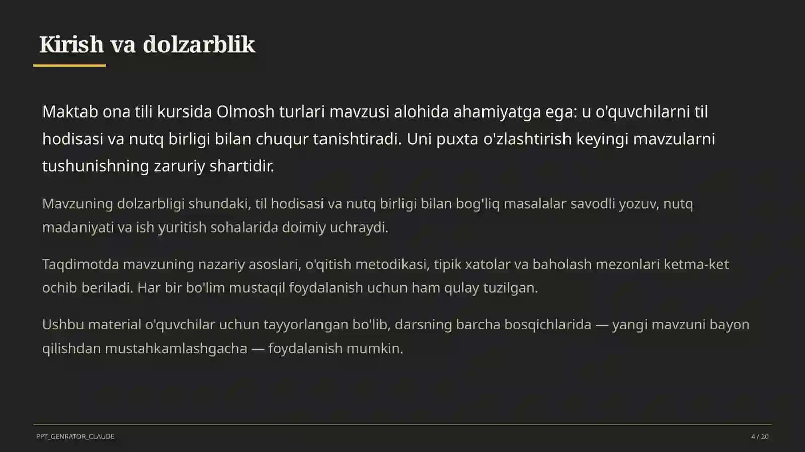 Olmosh turlari (6-sinf) 4