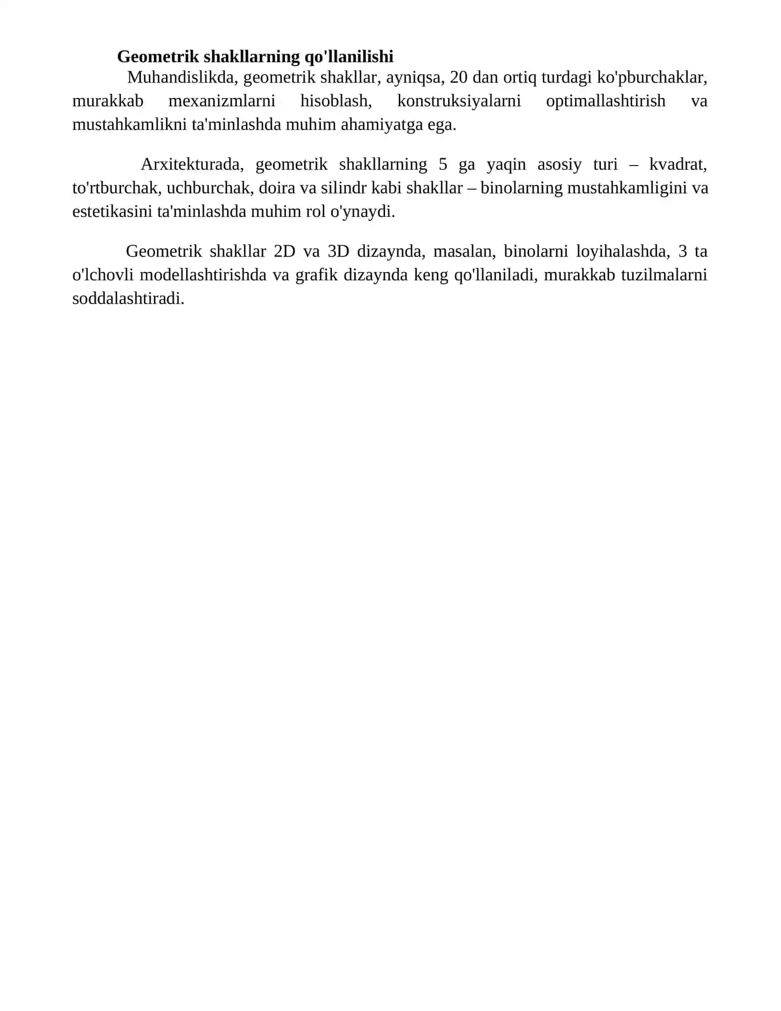 Geometrik figuralar 4