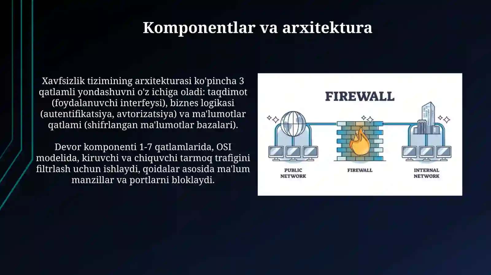Kompyuter yoki tarmoqni ruxsatsiz kirishdan himoya qiluvchi xavfsizlik tizimi 4