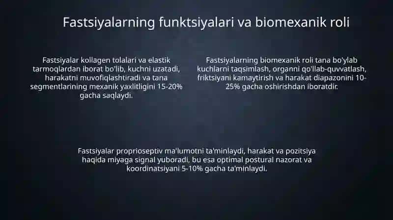 Torakal va abdominal fastsiyaning anatomiyasi va funksiyalari 4