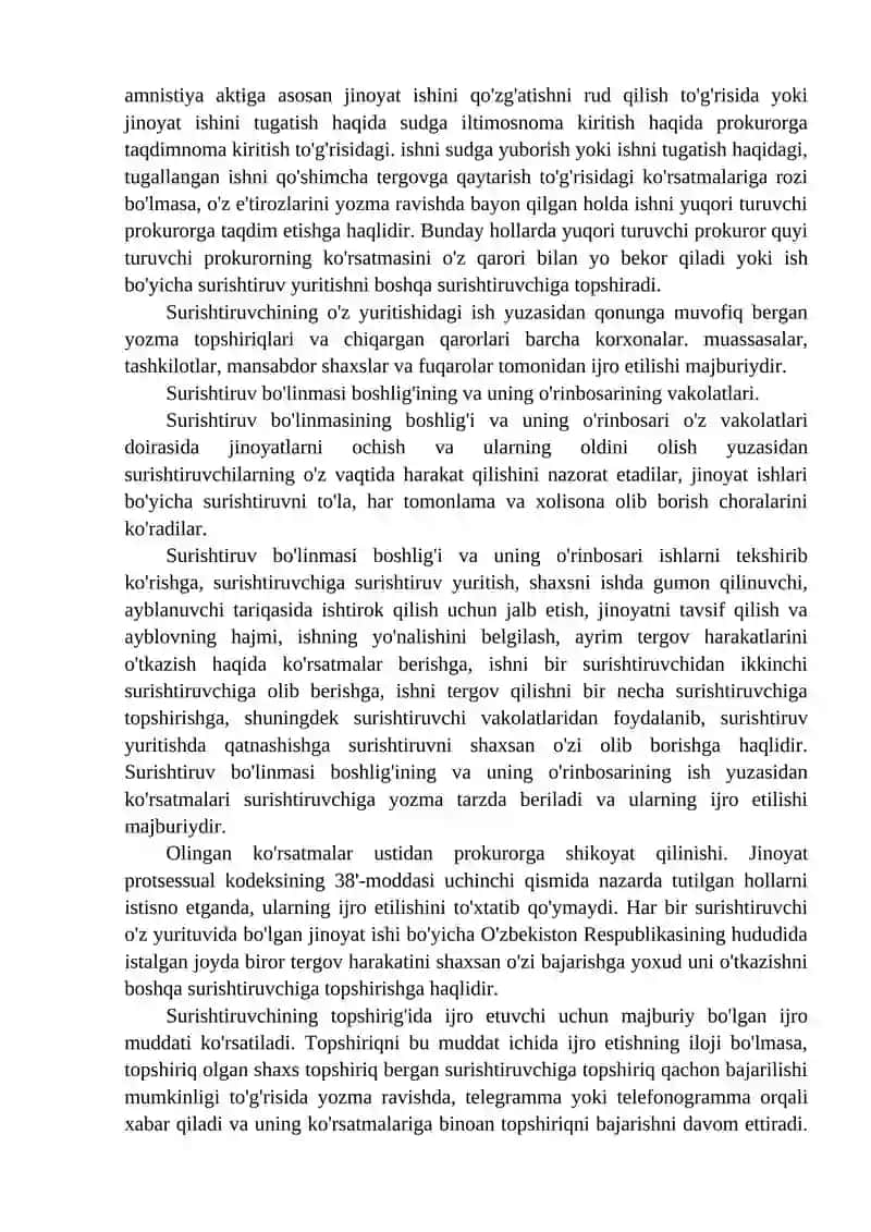 O'zbekiston Respublikasi Bosh prokuraturasi huzuridagi Majburiy ijro byuroning surishtiruv olib borish amaliyoti 4