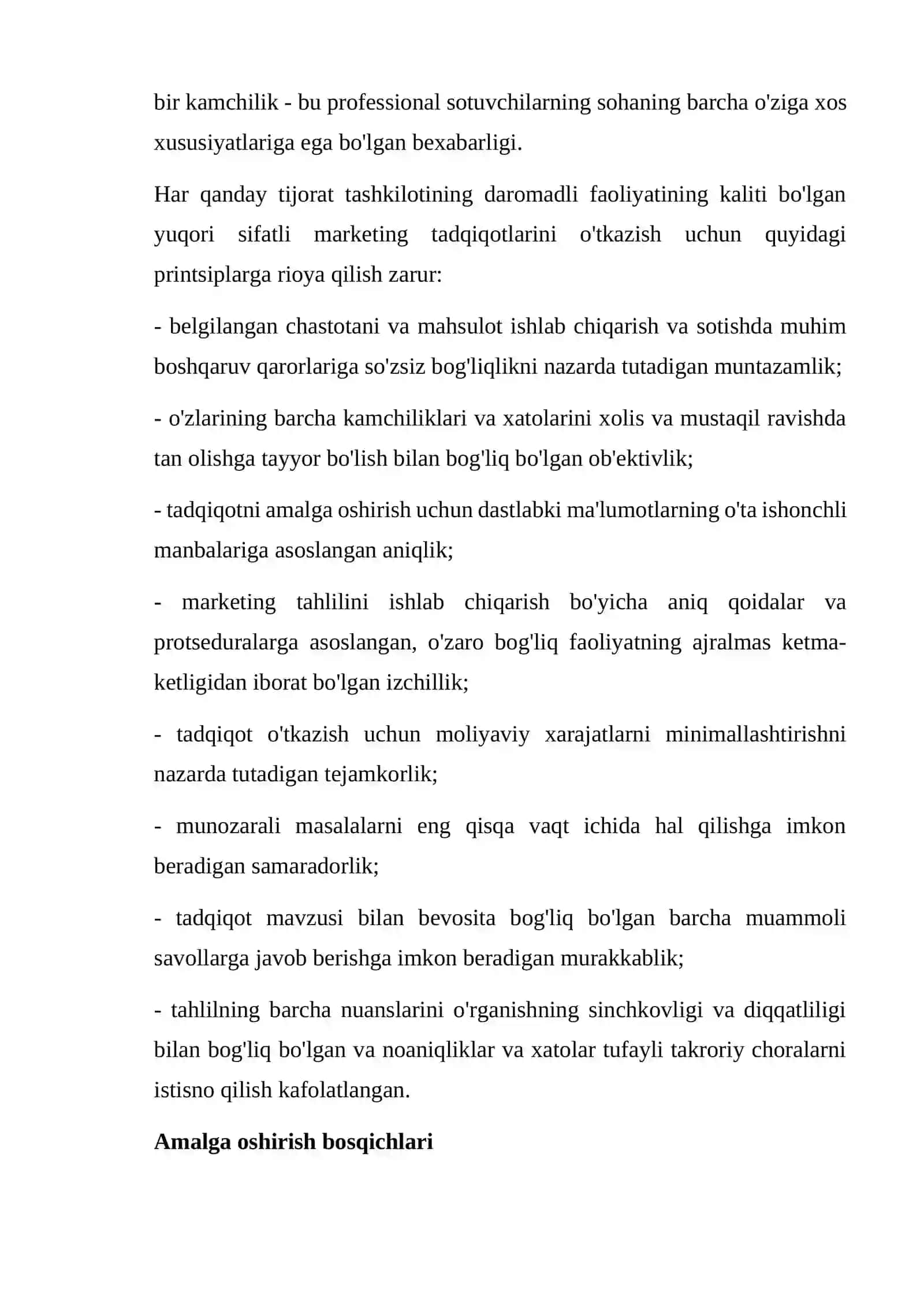 Marketing tadqiqotlarini o`tkazish va o`z mahsulotini reklama qilish 4