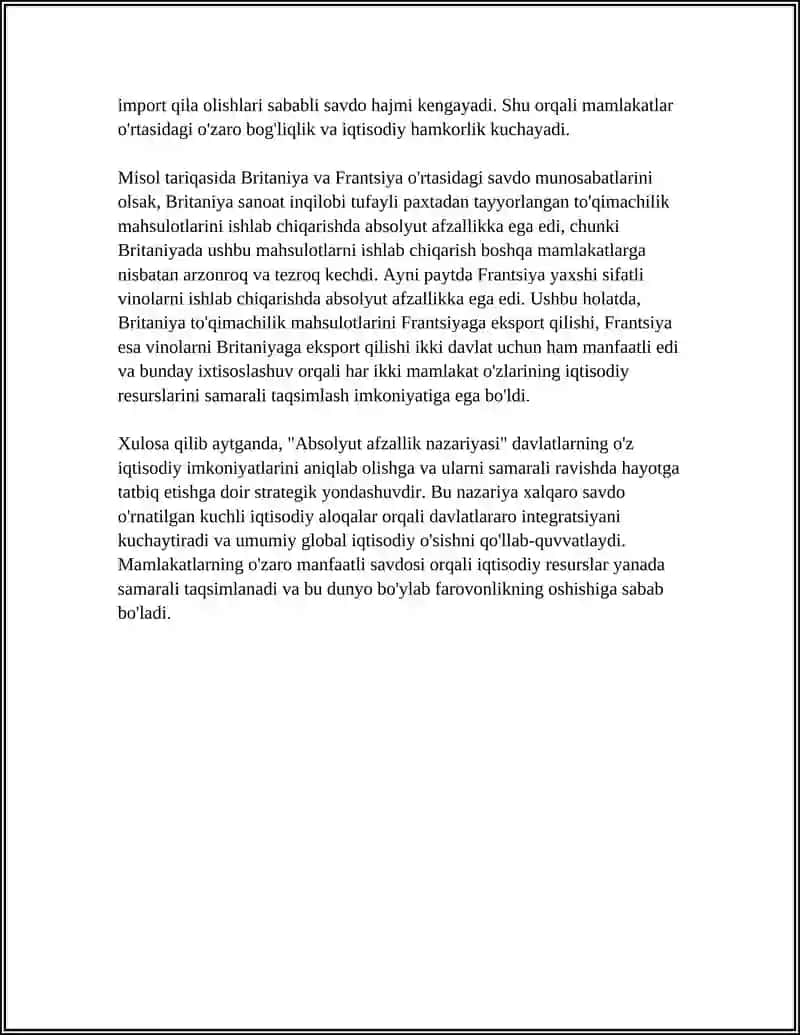 Xalqaro Savdo Nazariyalari 4
