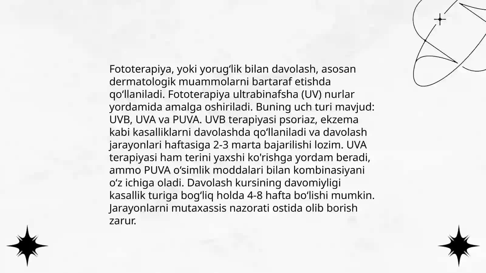 Fototerapiya usullari 4