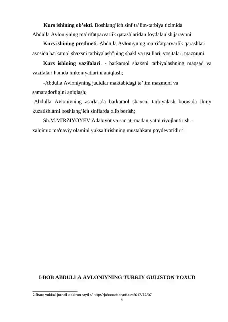 Abdulla Avloniynin turkiy guliston yoxud ahloq asarida ma'naviy ahloqiy tarbiya 4