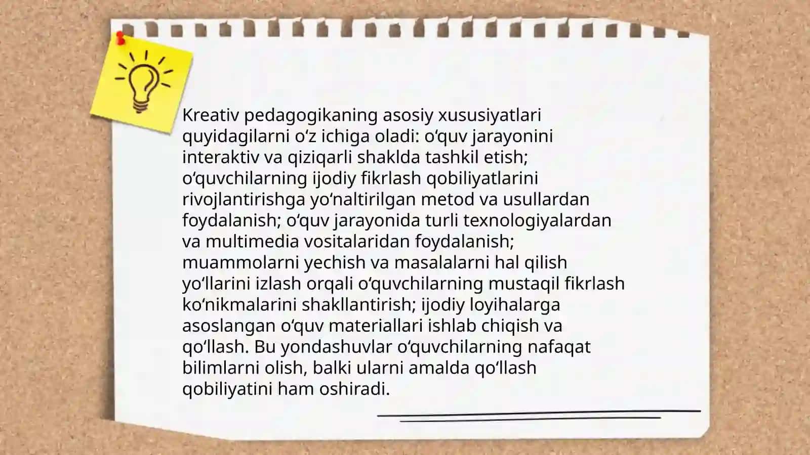 Pedagogik Kreativlik va Uni Shakllantirish Uslublari 4