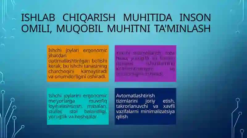 Ishlabchiqarishda mehnat xavfsizligini taminlash psixologiyasi 4