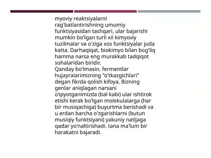 Tibbiyotda fermentlarni qo'llash 4